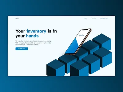 zaiko - Hero Section design hero hero section homepage landing minimal web design