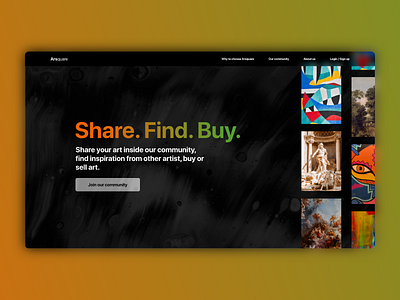 Arsquare - Hero Section design hero hero section homepage landing web design