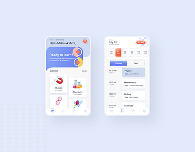 Learning App design elearning learningapp minimalist mockups onlinelearning userinterface uxui