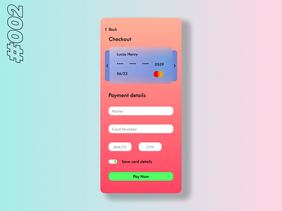 Design a credit card checkout form or page #dailyui #002 002 100 days of ui challenge app branding daily ui design illustration logo mouliuxi ui ux