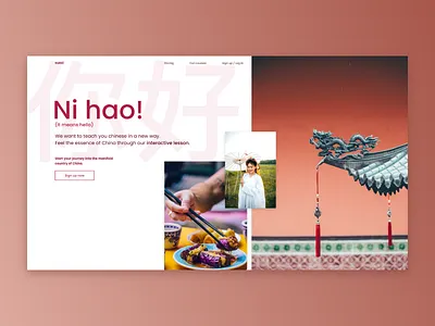 xuexì - Hero Section design hero hero section homepage landing web design