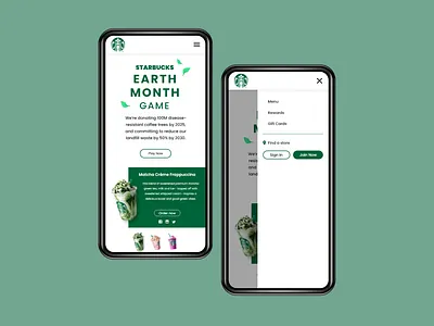 Starbucks Mobile Site Redesign mobile app responsive starbucks ui