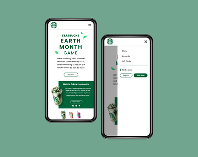 Starbucks Mobile Site Redesign mobile app responsive starbucks ui