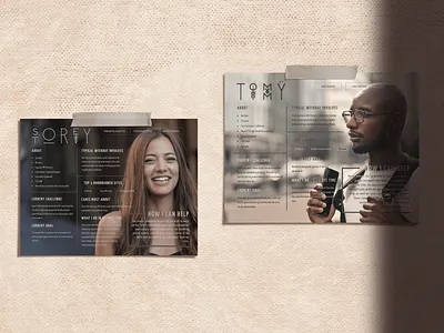 Hygge Portfolio: User Personas adobe xd hygge portfolio user persona