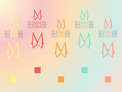 Summer Summer colorful logos beverage beverage logo branding color colorful design design graphique designer graphique designer portfolio graphic design graphic designer hard seltzer hard seltzer brand logo logo de boisson logo design logo designer summer