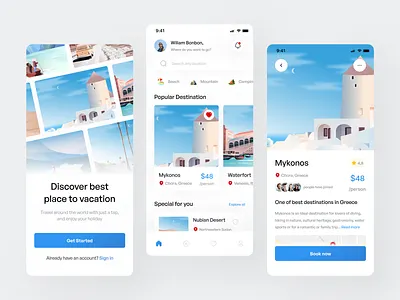 Travel Mobile - App adventure android app android app design app clean design destination mobile mobile app simple tourism travel travel app traveler traveling trip ui ui design ui travel ux