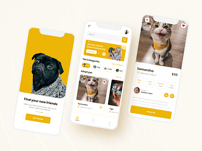 A Pawfect App for Pet Lovers! app application design design pet app ui ui ux