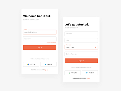 Daily UI Challenge 001 — Sign up app mobile product design ui