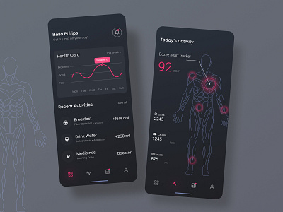 Healthcare App Design app design branding uidesign webdesign