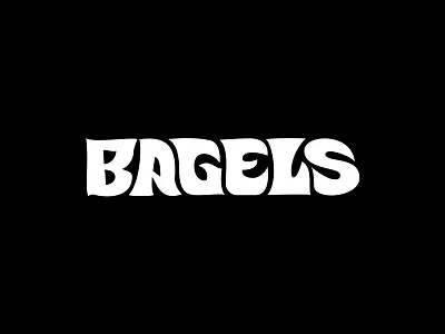 BAGELS clientwork commission custom lettering design hand drawn handlettering illustration itsjerryokolo jerryokolo logotype procreate typography