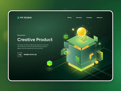 Website Design Concept: Homepage 3d abstract animation branding figma flat illustration ui ux