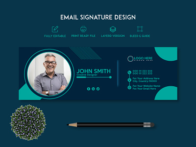 Professional Email Signature Template phone