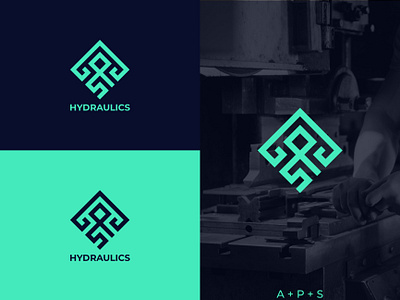 APS HYDRAULICS branding design graphic design icon illustration logo typography vector