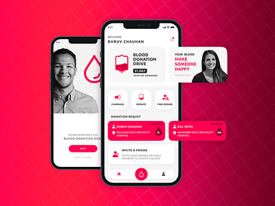 Blood Bank Mobile App (iPhone) | Figma app design app ui application design branding design figma figma mobile app design graphics mobile app mobile app design mobile design ui uidesign ux