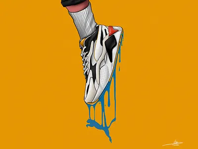 RS-X³ advertising brand artwork gradient hypebeastart illustration procreate puma rs x³ shoes sneakerart sneakers streetwearart