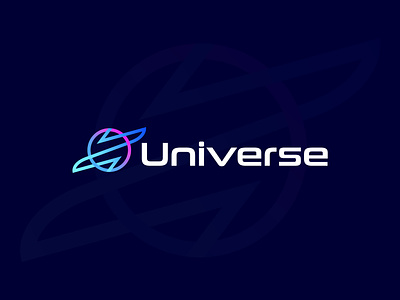 universe logo design abstract branding geometry icon identity logo logo design logomark mark moon night pattern planet solar system space texture universe universe logo universe logo design unsold logo