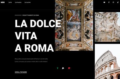 La Dolce Vita A Roma animation material design motion graphics ui web design