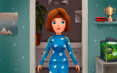 Mother advertising animation cartoon cg character children drugs illustration kids mother pills smile