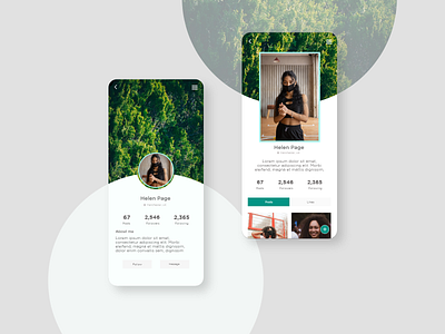 User Profile branding design graphic design minimal mobile ui ui user interface ux