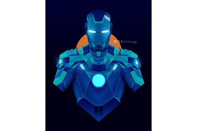 Ironman Illustration branding comics design editing illustration ironman logo marvel comics marvel studios poster poster design superhero tony stark ui