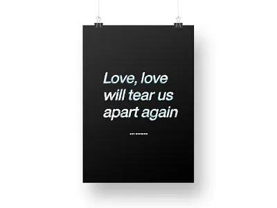 Joy Division Poster artwork jonathan alsop joy division music poster print