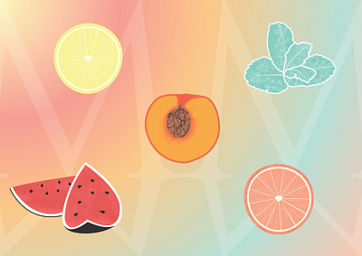 Summer Summer illustrations beverage branding design design graphique designer graphique designer portfolio fruit fruit illustration grapefruit illustration graphic design graphic designer illustration lemon illustration logo mint illustration peach illustration watermelon illustration