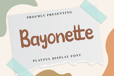 Bayonette Font branding design display font graphicdesign handlettering handwritten font illustration logo unique