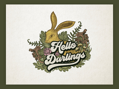 Forest illustration branding classic cross hatching custom type design edgy etching graphic design illustration illustrator line art line drawing logo logo design merchandise ui vector vintage vintage design woodcut