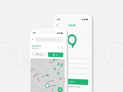 Groo - Shopping app airnauts airnauts studio app app design app design shopping app graphic design interface log in login map mobile search shopping ui ux