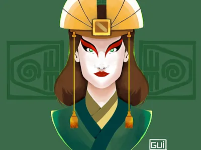 Avatar Kyoshi avatar illustration portrait