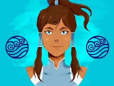 Avatar Korra avatar illustration portrait