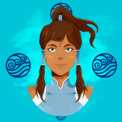 Avatar Korra avatar illustration portrait