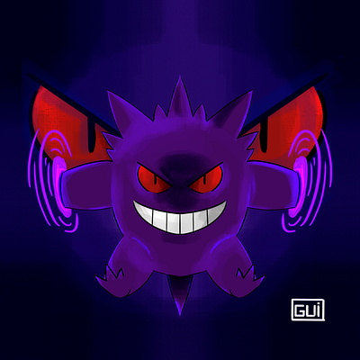 Gengar illustration pokemon