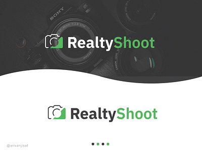 Realty Shoot | website logo brand branding creative logo design flat illustration logo logodesign minimal photographylogo weblogo