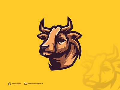 BULL LOGO branding coreldraw design illustration ilustration ilustrator logo sketch ui vector