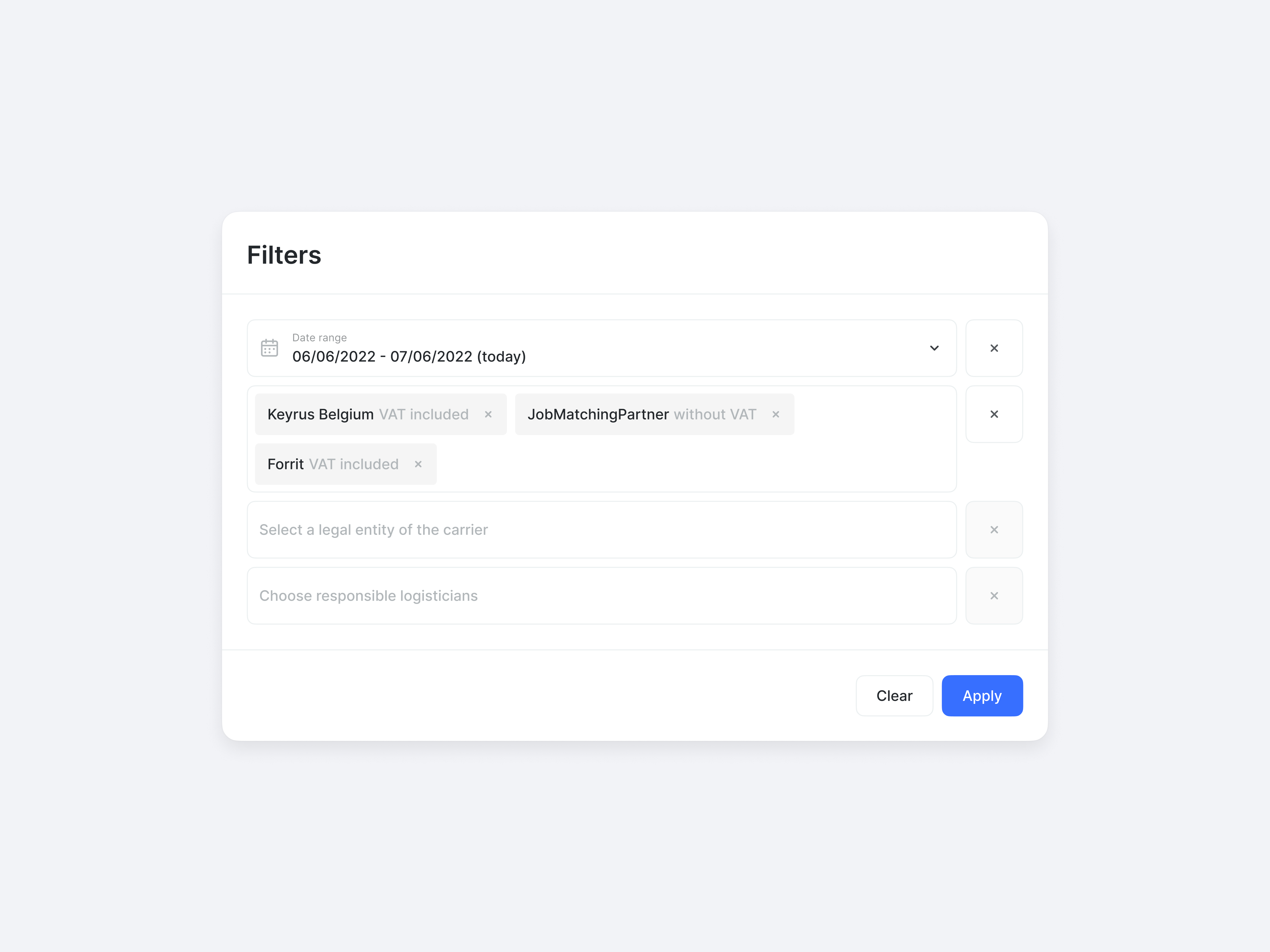 Filtering and Sorting by Pavel Abramiankou on Dribbble