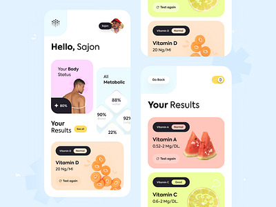 Health Tracker App app fitness health minimal mobile mobile app design mobile apps mobile design mobile ui mobileapp mobileappdesign mobileui orix sajon ui design uiux ux ui design