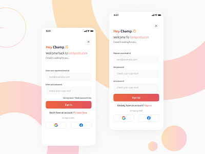 Sign Up / Sign In Mobile Screens app branding design login login ui mobile app mobile login phone portfolio sign in sign up signup ui ui ui ux uidesign website