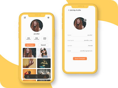 Profile page.Challenge #6 3d dailyui graphic design logo motion graphics ui