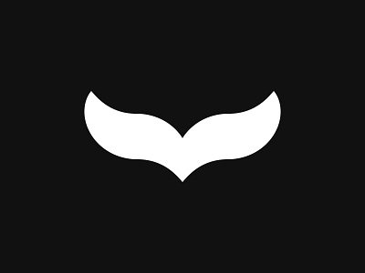 Wings bird bw design graphic design greyscale icon illustration illustrator logo minimal minimalism nikxith simple vector wings