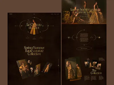 Dior Haute Couture Collection promo site concept brand clean clothers collection concept couture design dior dress ecommerce editorial fashion magazine magic promo shop store tarot ui website