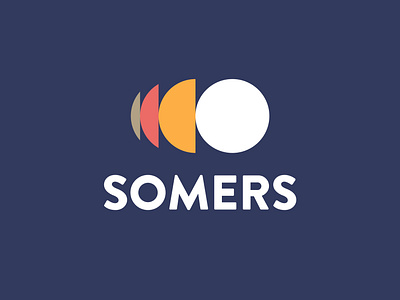 Somers Golf blue brand brand mark branding design geometric golf logo san serif typography vector word mark