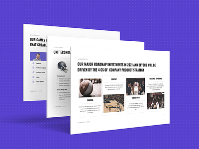 Gaming Pitch Deck esports gaming graphic design graphs investor deck investor pitch keynote design pitch deck design powerpoint presentation design sports venture capital visualization