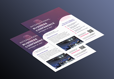 BUSINESS CONFERENCE branding business conference corporate creative design flyer graphic graphic design leaflet modern print professional style