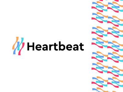 heartbeat logo beat brand branding design graphic design heart logo logo design minimal modern