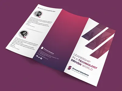 ONWARD STUDIO branding brochure business corporate creative design digital flyer graphic leaflet marketing modern print professional trifold zfold