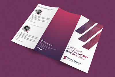 ONWARD STUDIO branding brochure business corporate creative design digital flyer graphic leaflet marketing modern print professional trifold zfold