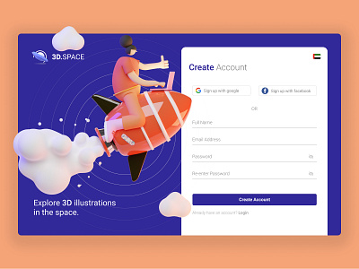 3D.SPACE Login login loginpage ui