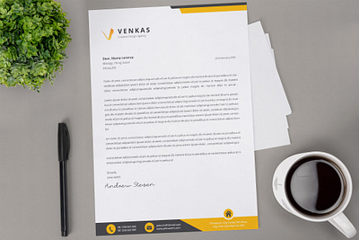 Letterhead 3d animation branding clean cover letter cv design cv template design graphic design illustration letterhead logo motion graphics resume resume design resume template ui