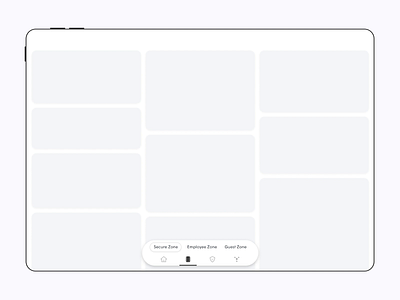 WorkPass dock for tablet animation bounce design dock interaction interactive ipad nav bar navigation plume protopie prototype sticky tab bar tablet tabs ui user interface ux workpass